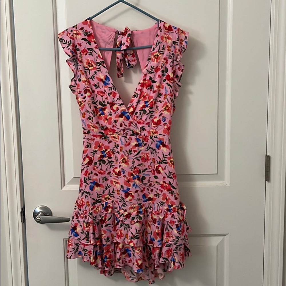 Hello molly pink floral dress
